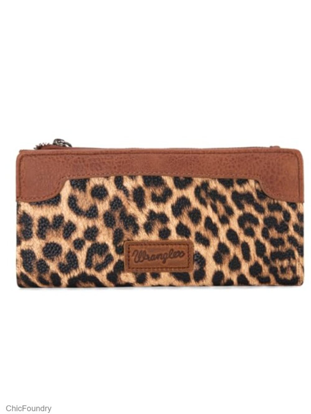 Faux Leather Minimalist Wallet with Zipper Anti-Theft Travel Credit Card Wallet